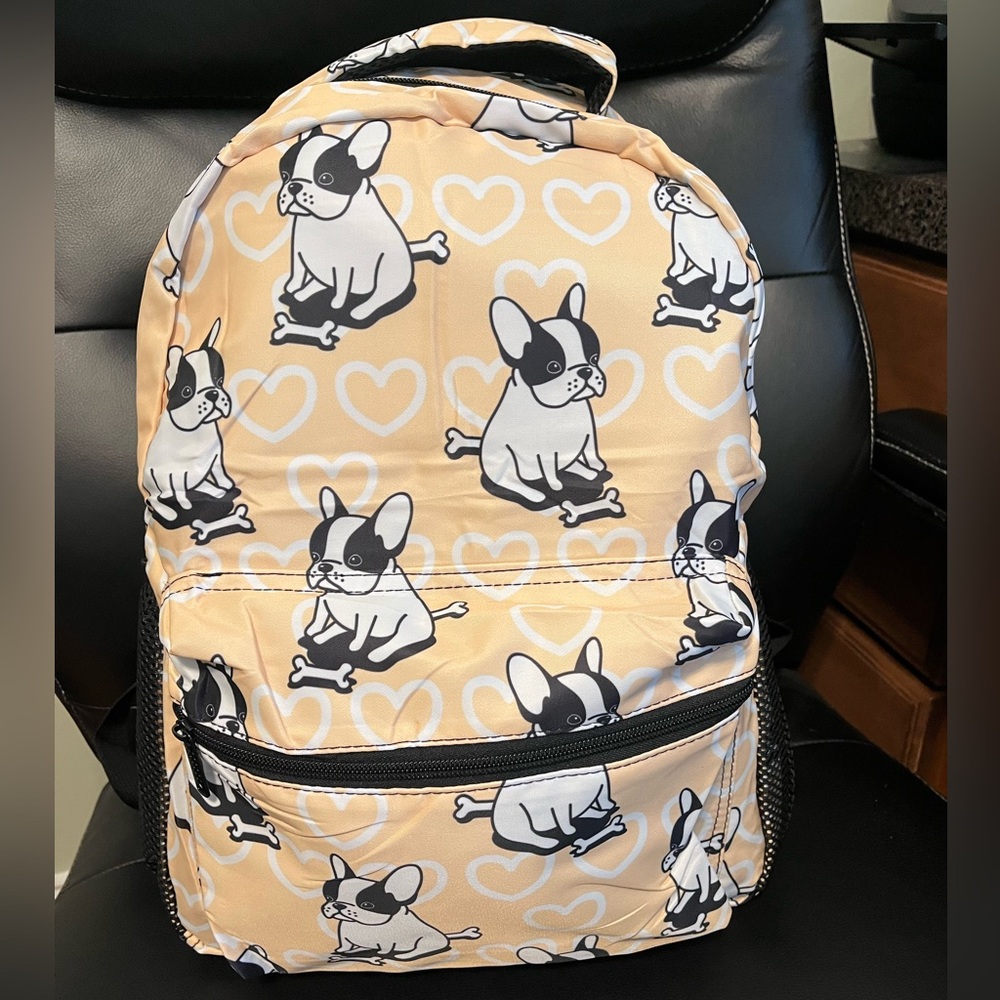 Cute Dog Print Backpack